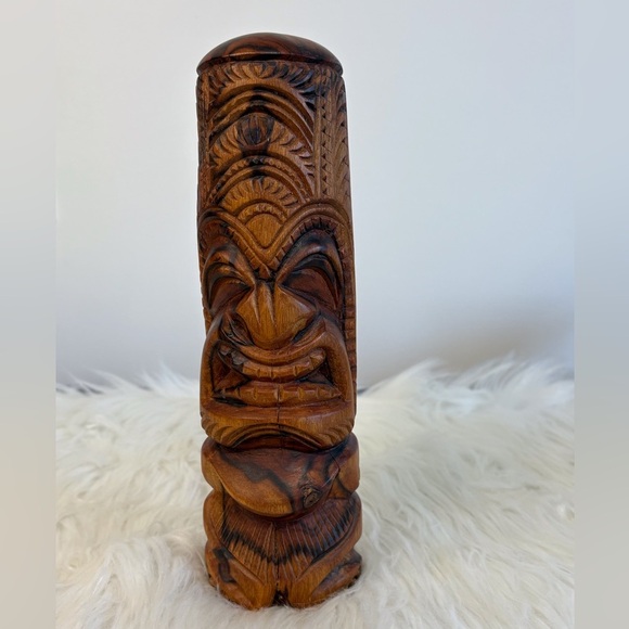 Handcrafted Wooden Tiki Statue - Picture 1 of 7